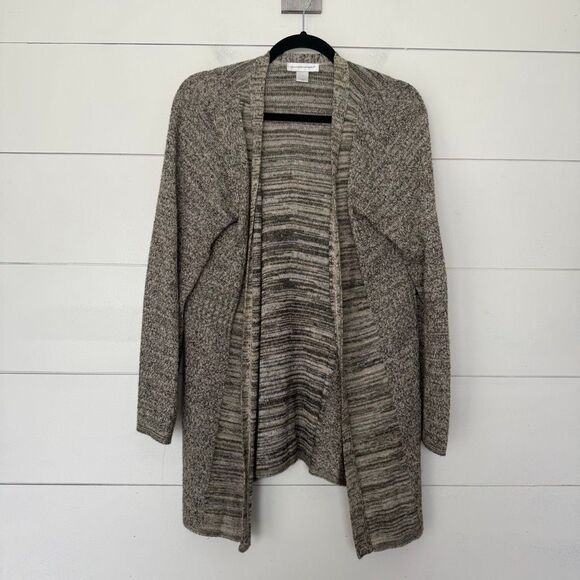 Christopher and Banks Women’s Large Marled Acrylic Sweater Cardigan - Picture 1 of 5